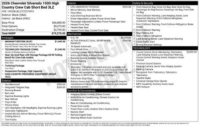 2026 Chevrolet Silverado 1500 High Country