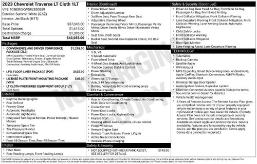 2023 Chevrolet Traverse LT Cloth