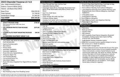 2023 Chevrolet Traverse LS