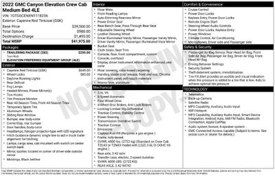 2022 GMC Canyon 4WD Elevation