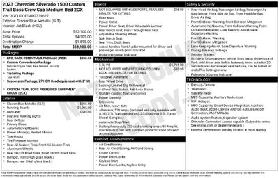 2023 Chevrolet Silverado 1500 Custom Trail Boss