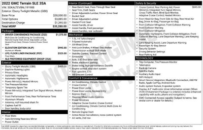 2022 GMC Terrain SLE