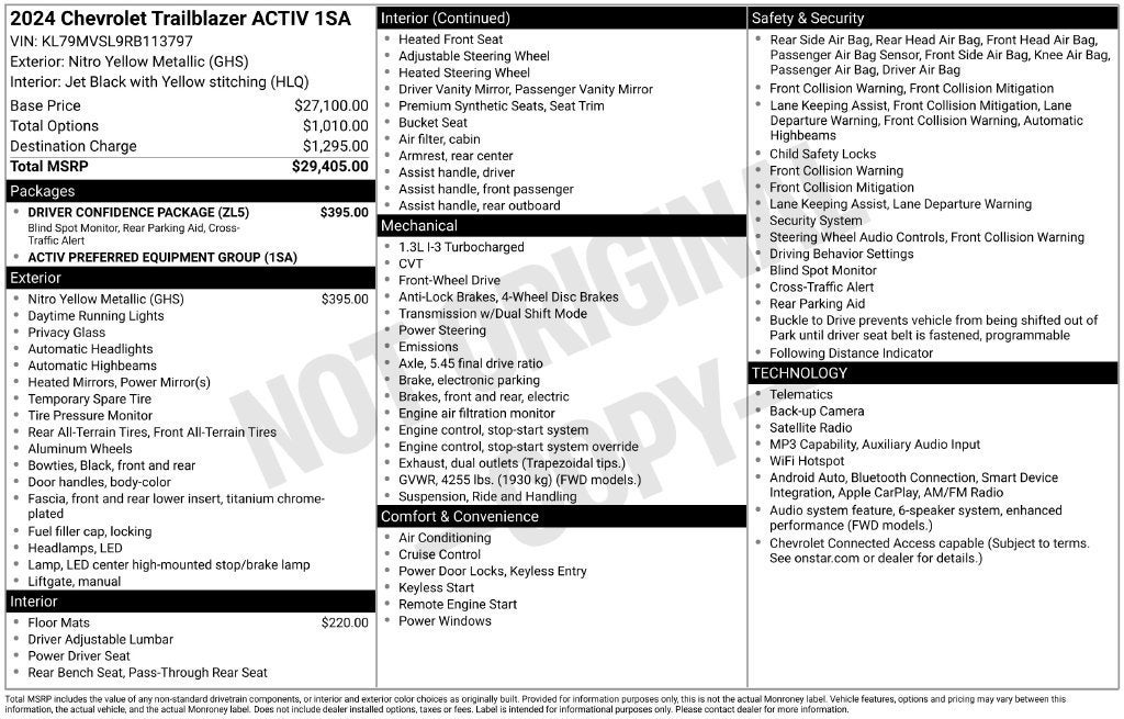 2024 Chevrolet Trailblazer ACTIV