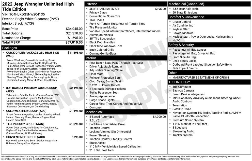 2022 Jeep Wrangler Unlimited High Tide