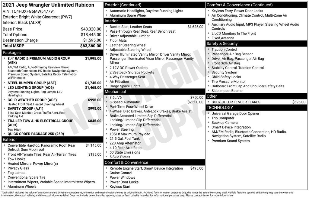 2021 Jeep Wrangler Unlimited Rubicon