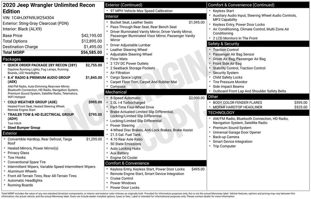 2020 Jeep Wrangler Unlimited Rubicon