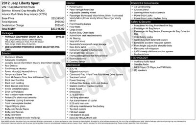2012 Jeep Liberty Sport