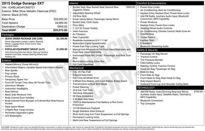 2015 Dodge Durango SXT