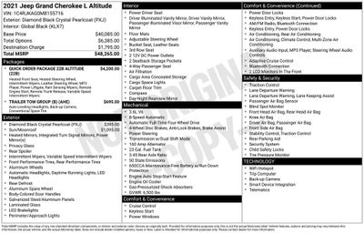 2021 Jeep Grand Cherokee L Altitude