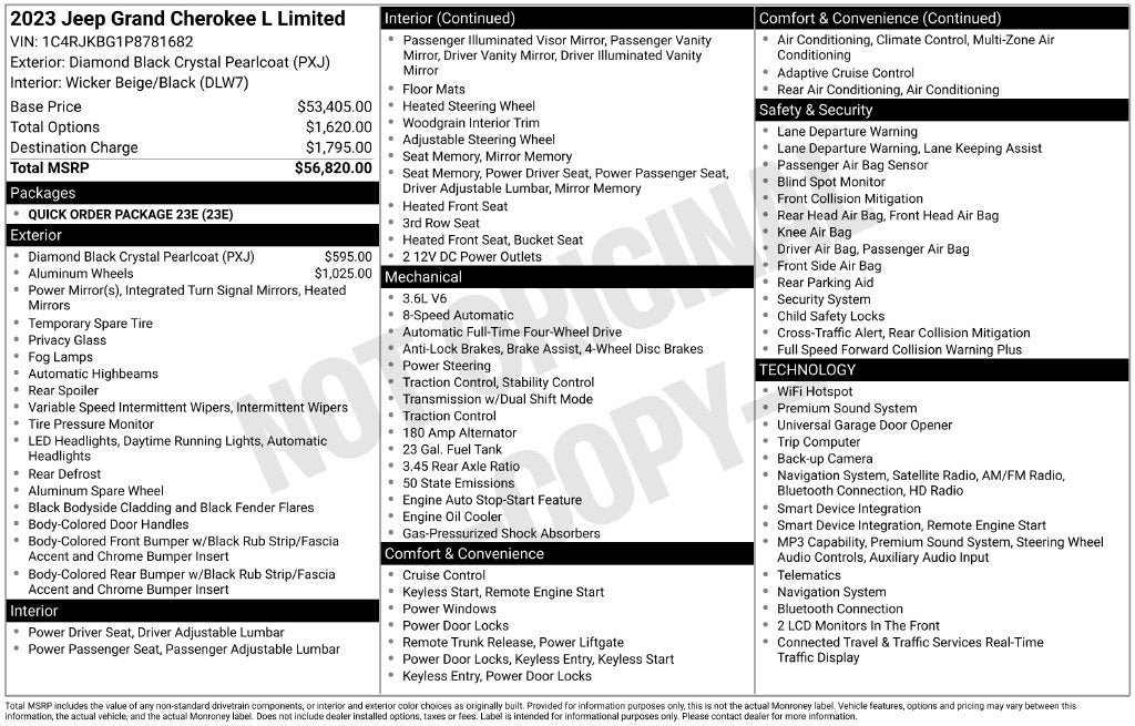2023 Jeep Grand Cherokee L Limited