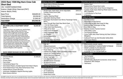 2022 RAM 1500 Big Horn/Lone Star