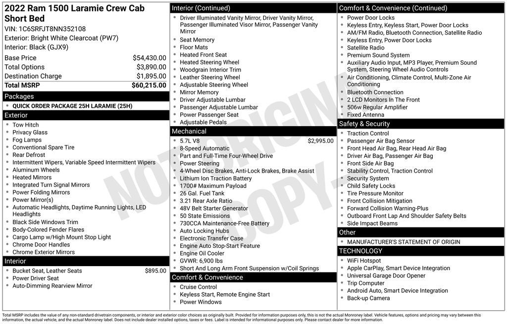 2022 RAM 1500 Laramie