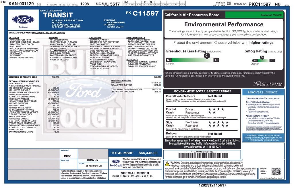 2023 Ford Transit-350 XLT