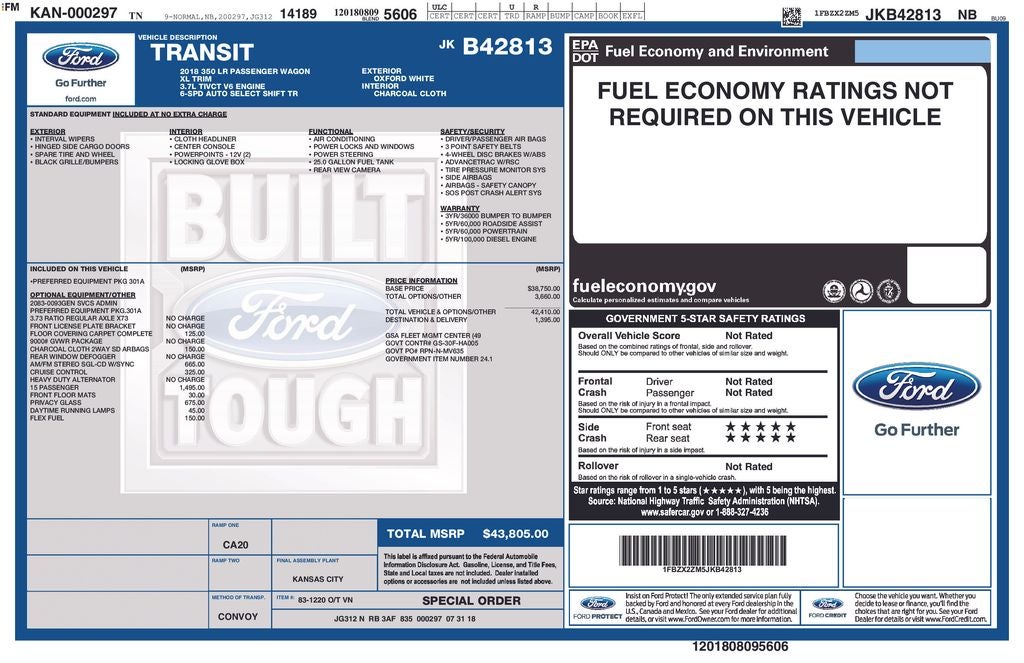 2018 Ford Transit-350 XL