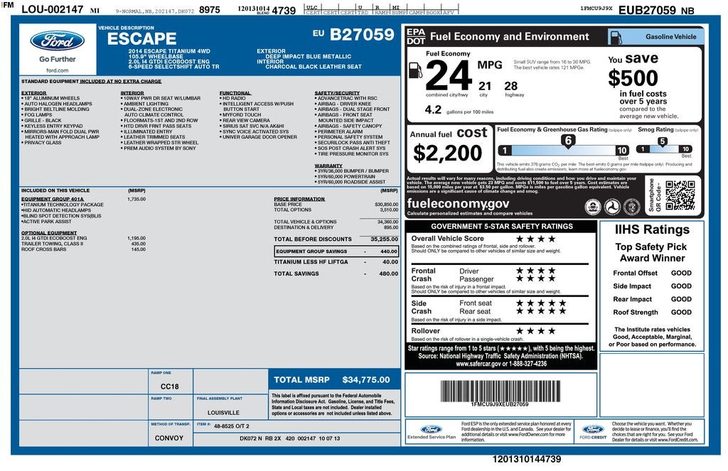 2014 Ford Escape Titanium