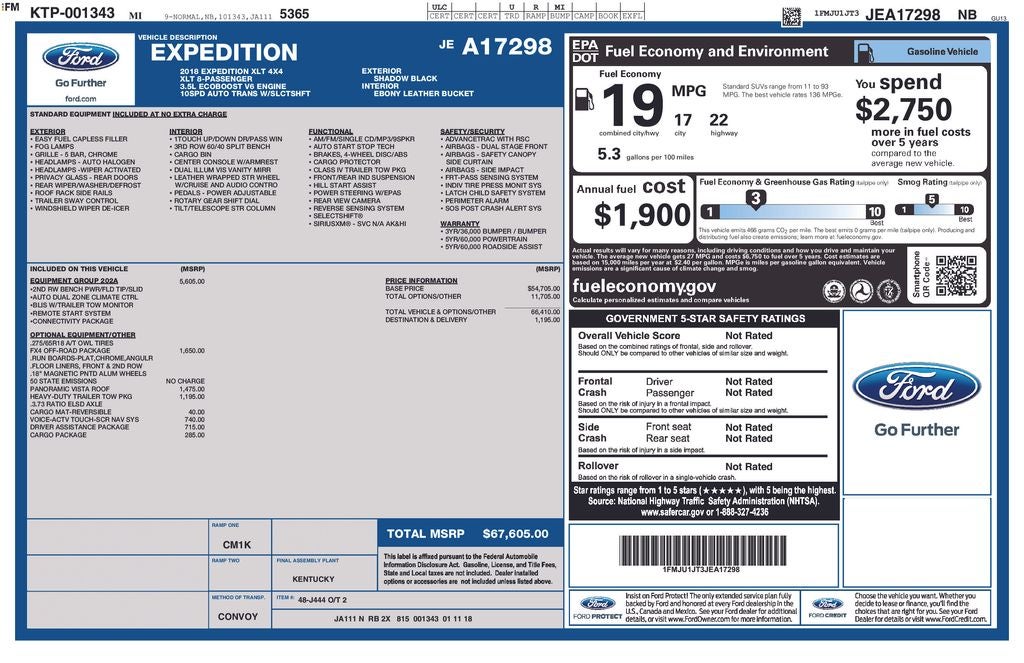 2018 Ford Expedition XLT