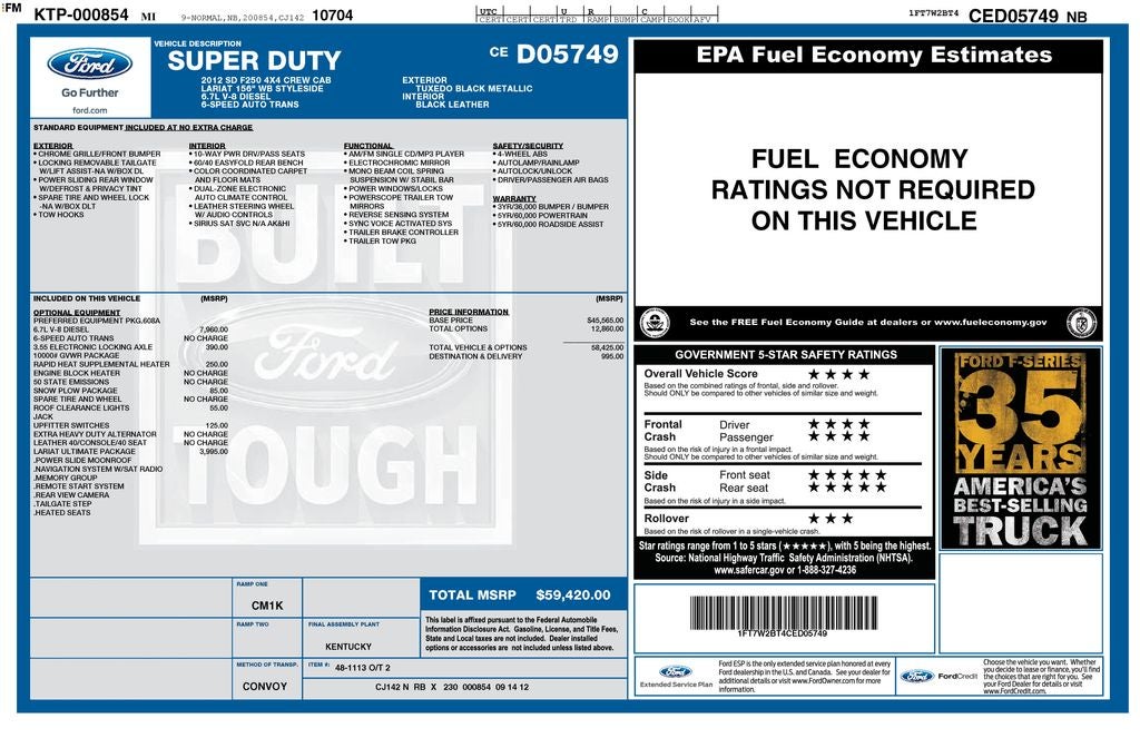 2012 Ford F-250SD Lariat