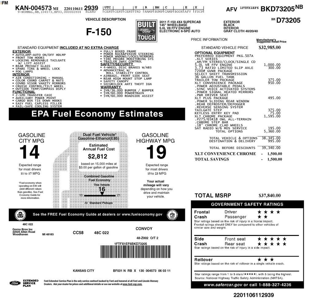 2011 Ford F-150 XLT