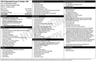 2019 Chevrolet Cruze LT