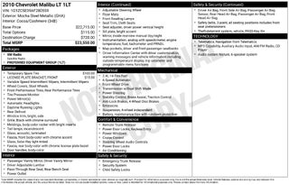 2010 Chevrolet Malibu LT 1LT
