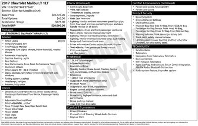2017 Chevrolet Malibu LT 1LT