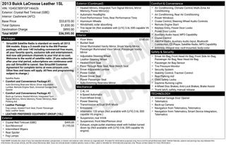 2013 Buick LaCrosse Leather Group