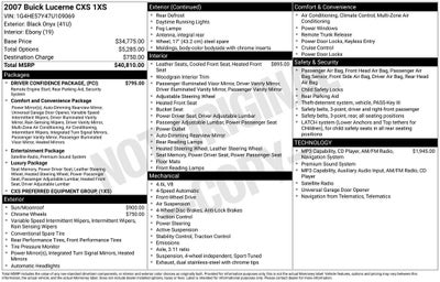2007 Buick Lucerne CXS
