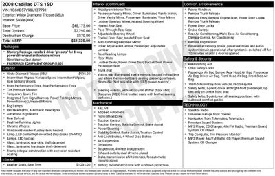 2008 Cadillac DTS Base