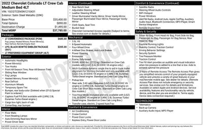 2022 Chevrolet Colorado LT