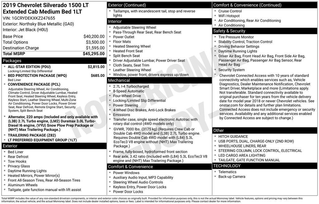 2019 Chevrolet Silverado 1500 LT