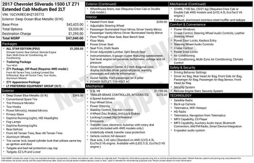 2017 Chevrolet Silverado 1500 LT LT2