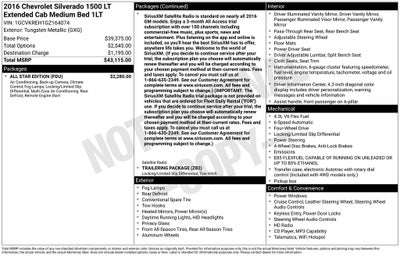 2016 Chevrolet Silverado 1500 LT LT1