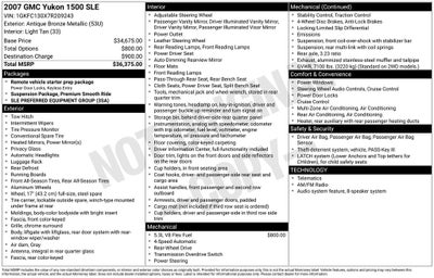 2007 GMC Yukon SLE