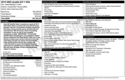 2014 GMC Acadia SLT-1