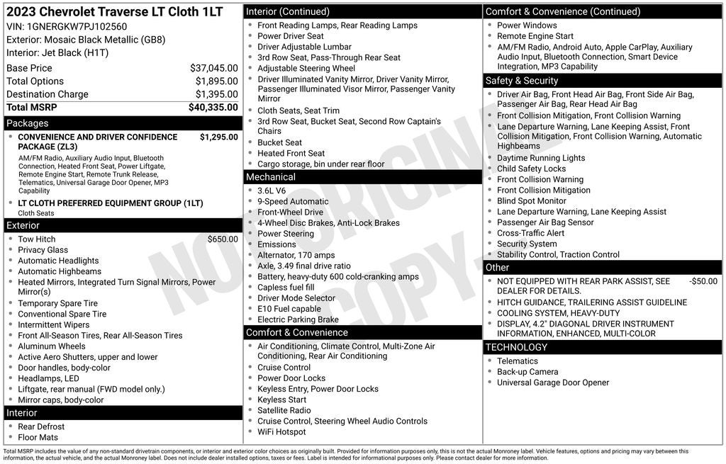 2023 Chevrolet Traverse LT 1LT