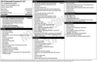 2015 Chevrolet Traverse LT 1LT