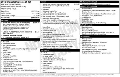 2015 Chevrolet Traverse LT 1LT