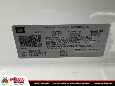 2018 Chevrolet Tahoe LT