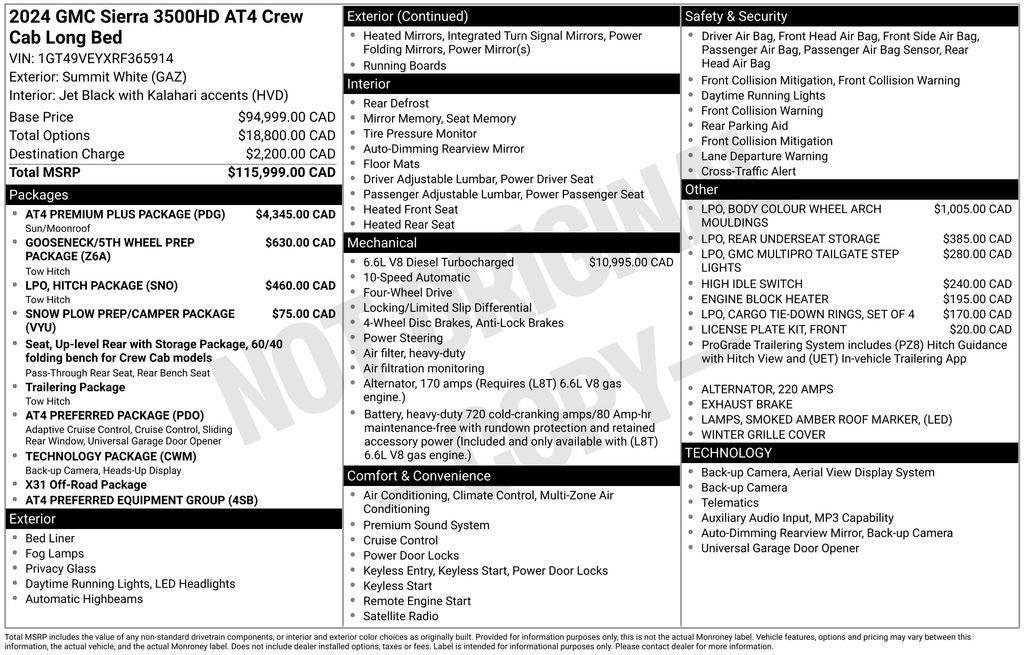 2024 GMC Sierra 3500HD AT4