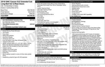 2018 GMC Canyon SLE1