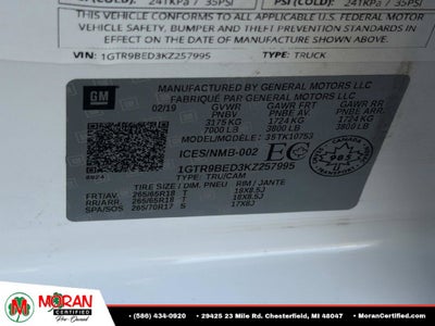 2019 GMC Sierra 1500 SLE