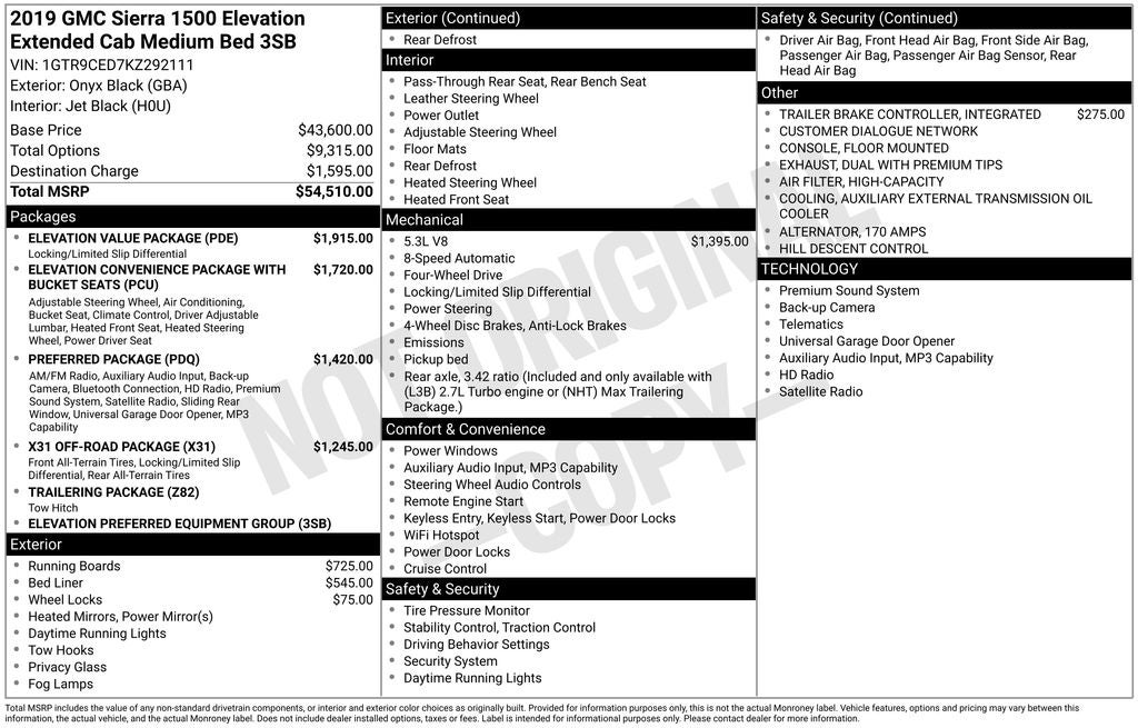 2019 GMC Sierra 4WD Double Cab Standard Box Elevation's photo