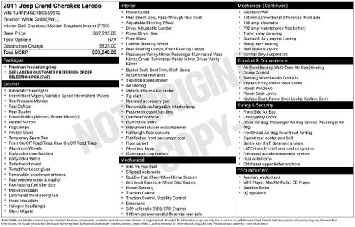 2011 Jeep Grand Cherokee Laredo