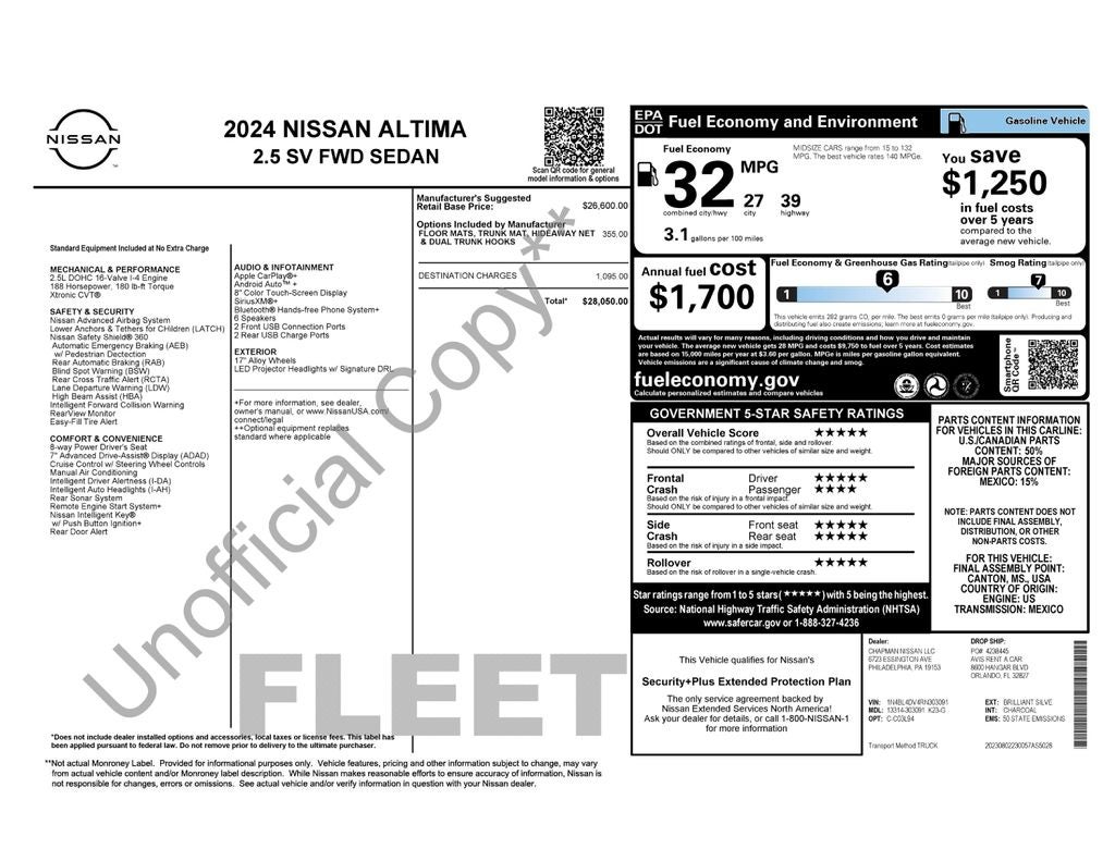 2024 Nissan Altima 2.5 SV's photo