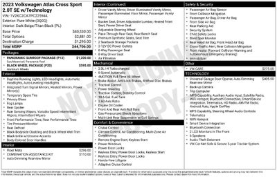 2023 Volkswagen Atlas Cross Sport 2.0T SE w/Technology