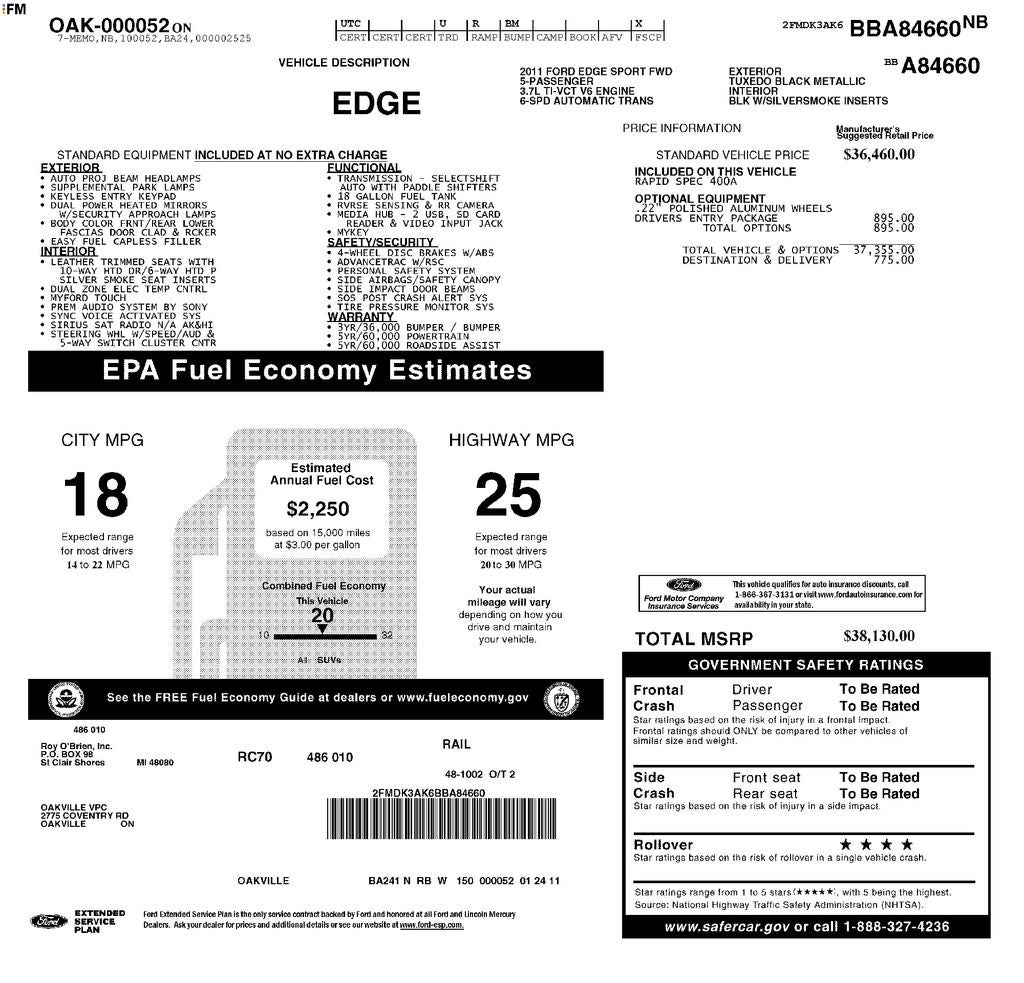 2011 Ford Edge Sport