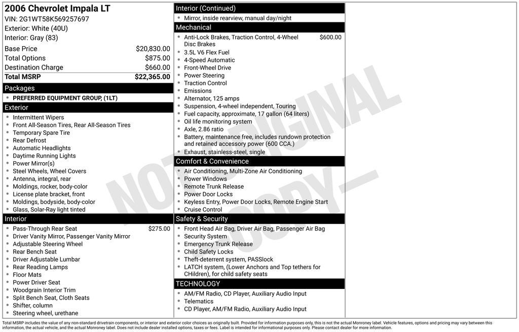 2006 Chevrolet Impala LT