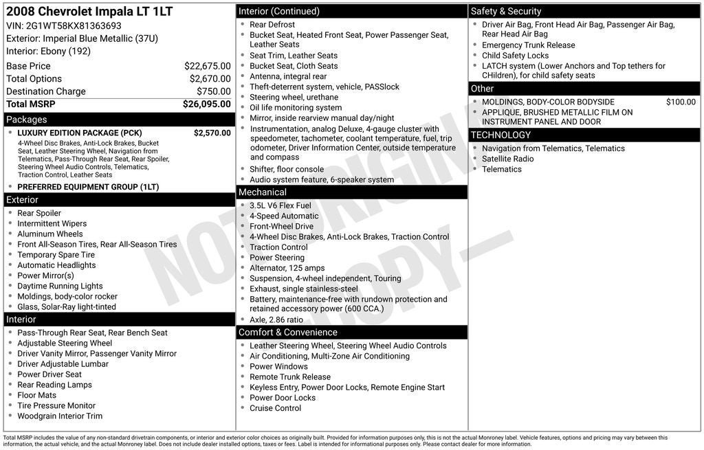 2008 Chevrolet Impala LT