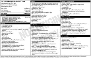 2015 Buick Regal Turbo/e-Assist Premium I