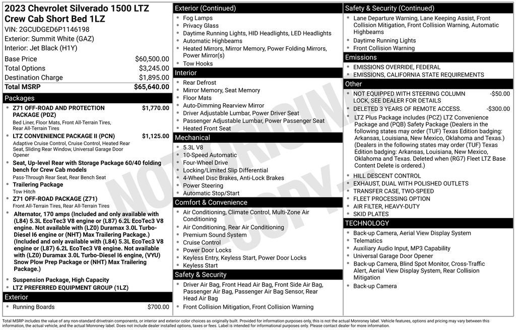 2023 Chevrolet Silverado 1500 LTZ